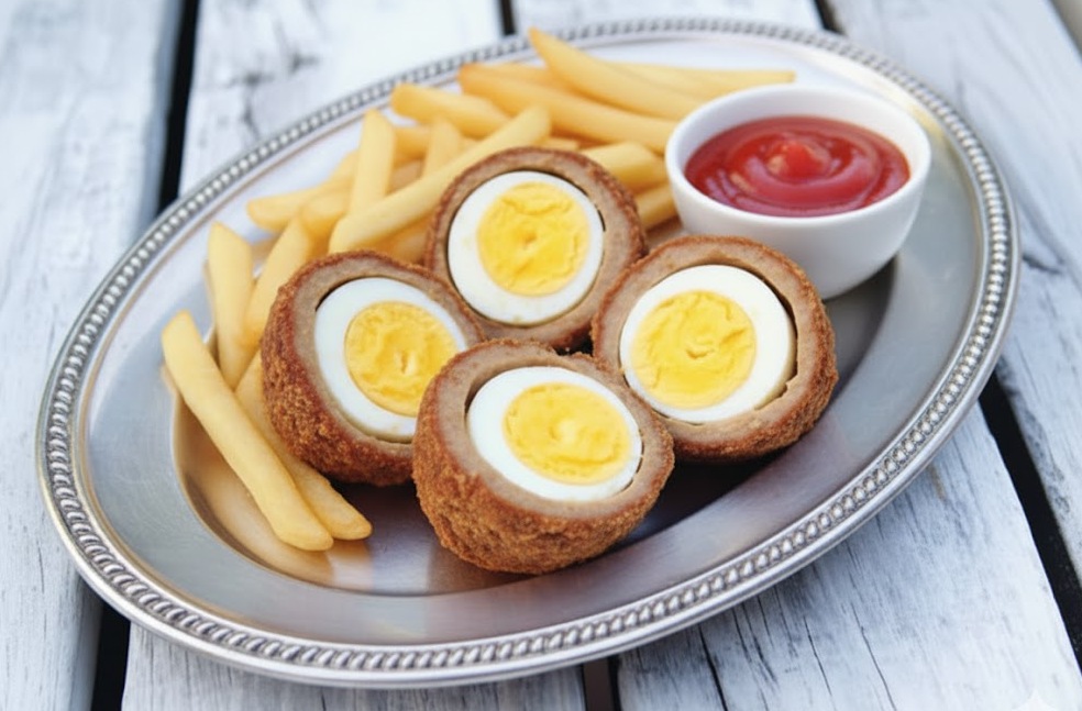بيض اسكتلندى (سكوتش إيغز Scotch Eggs ) 