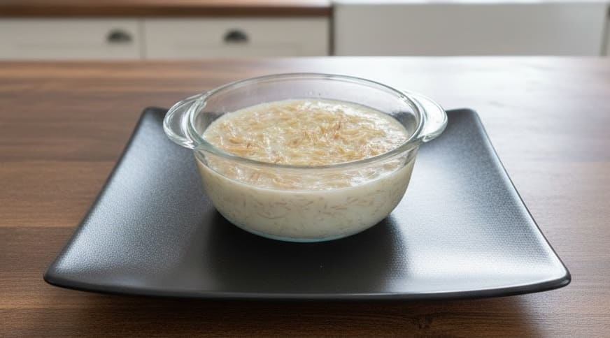 الشعرية المحمره باللبن