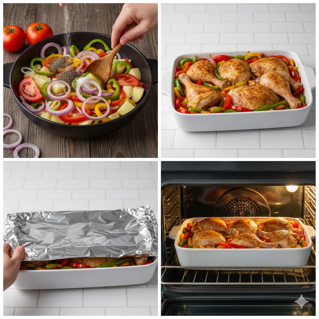 صينة بطاطس بالفراخ