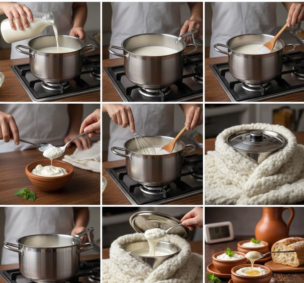 اللبن الرايب الطريقة الثانية