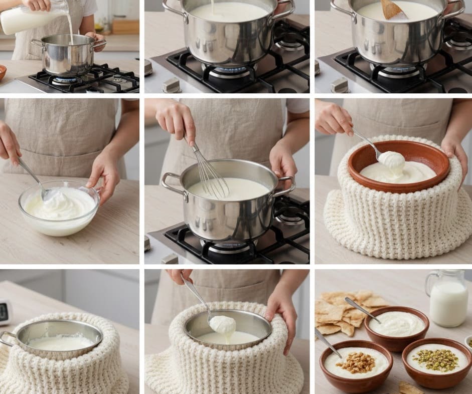 اللبن الرايب الطريقة الاولى