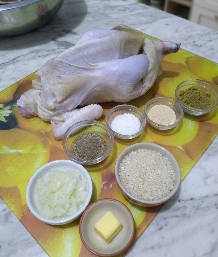 سر طريقة حشو الدجاج البلدي بالأرز المفلفل بخلطة الشيف الخاصة