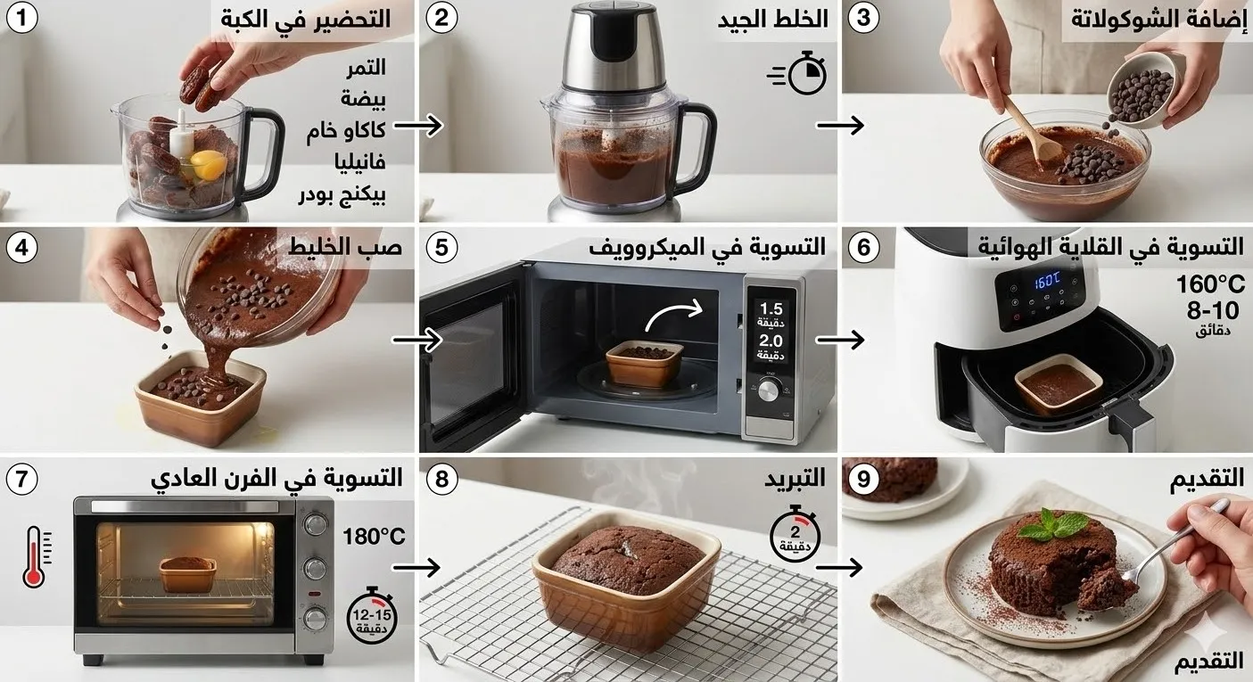 كيك ال السبعة تمرات الصحية (خالى جلوتين )