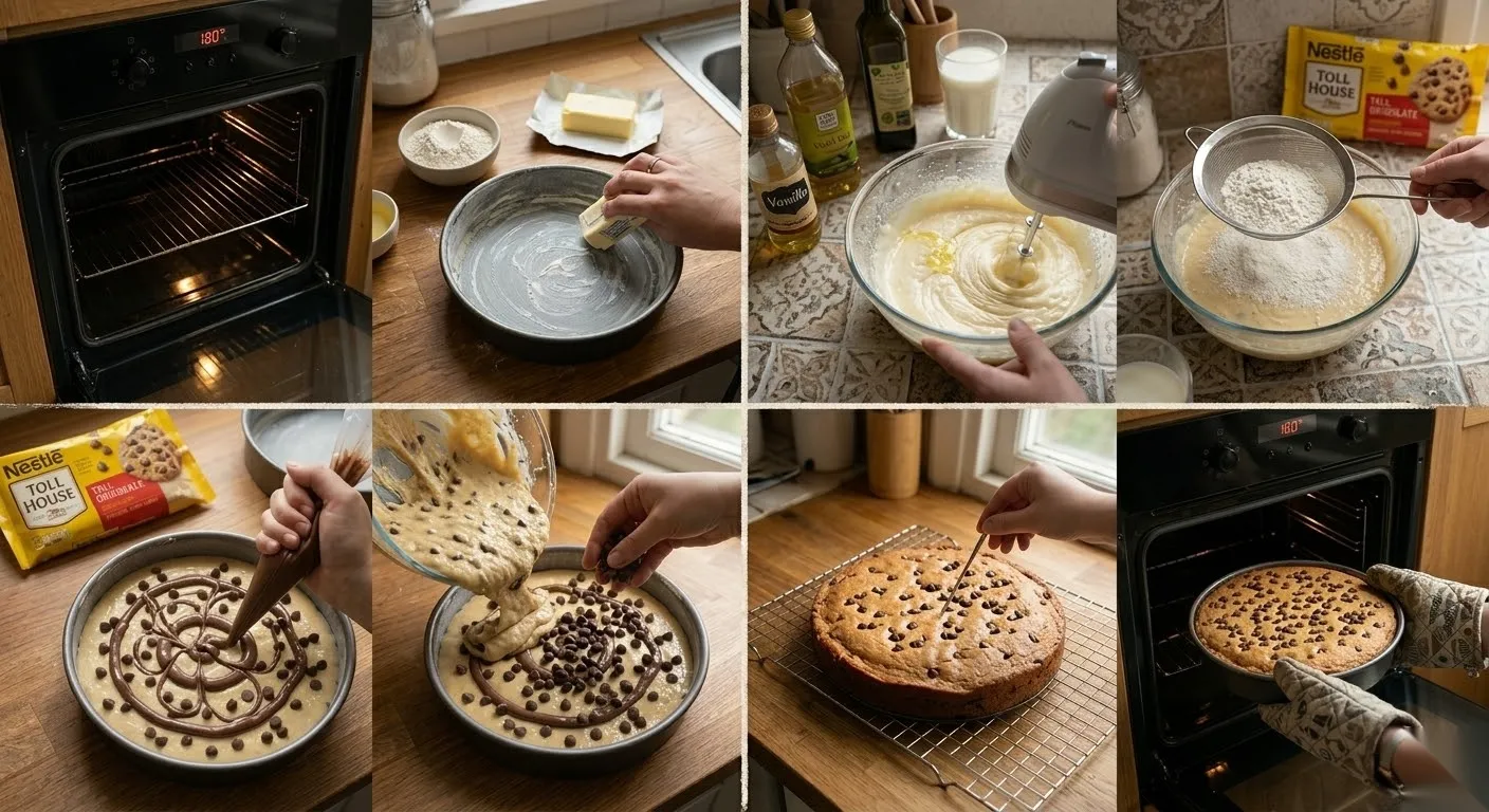 كيك الكب كيك كيكة محشية شيكولاتة ومزيّنة بالتشوكليت شيبس