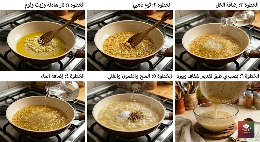 على الطريقة الساخنة أسرار عمل دقة الكشرى بالثوم والخل والكمون 