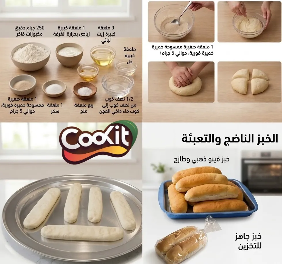 أسرار طريقة عمل العيش الفينو الهش زي مخابز زمان في البيت بربع كيلو دقيق فقط