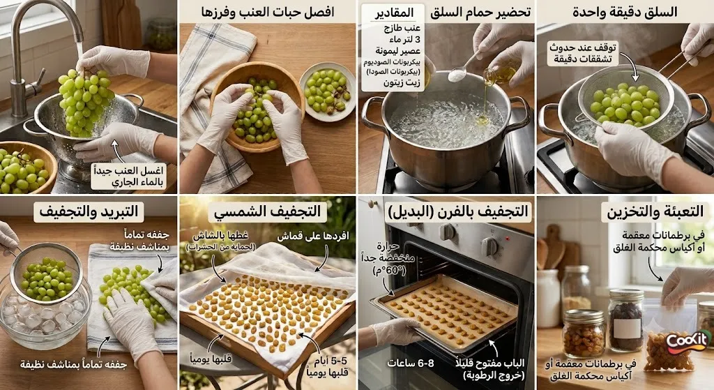 أسهل أسرع طريقة عمل الزبيب في المنزل خطوة بخطوة بطريقة صحية
