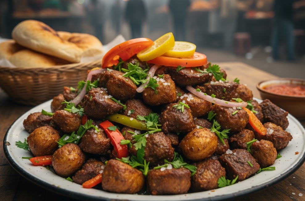 كرات اللحم فى المقلاة