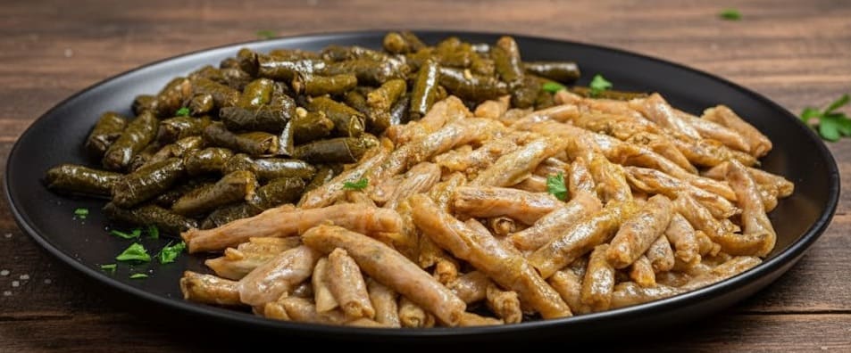  خلطة محشى ورق عنب وكرنب بطريقة سريعه بدون تسبيكة طماطم