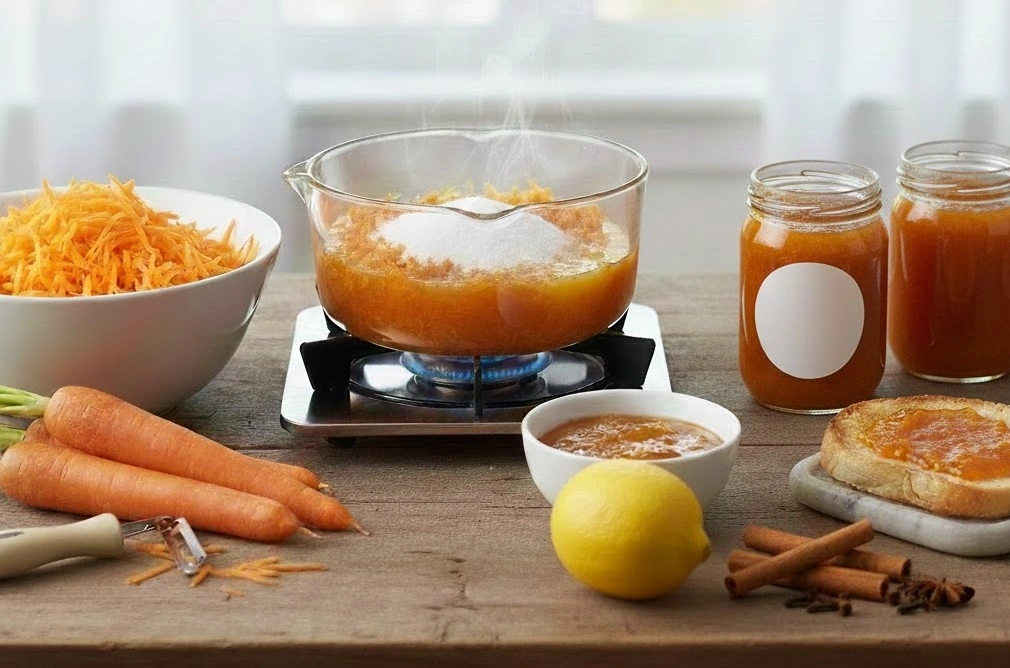 مربى الجزر الكلاسيكية بالقرفة والقرنفل