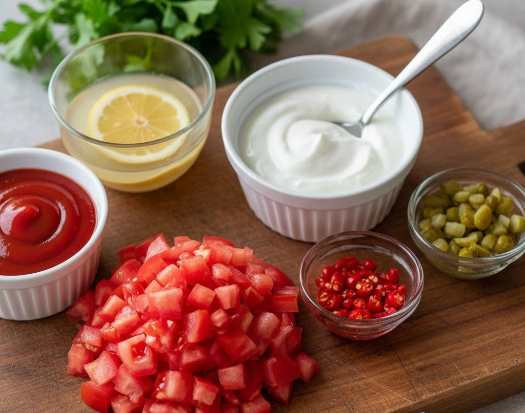 سلطة اللهب البارد  tomato salad  Spicy Mix 