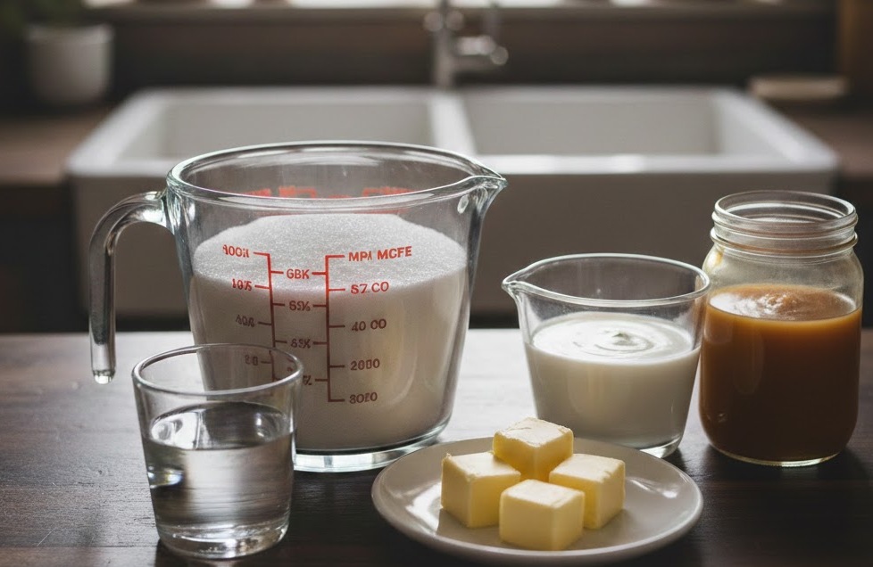 صوص الكراميل بدون نشا للمبتدئين