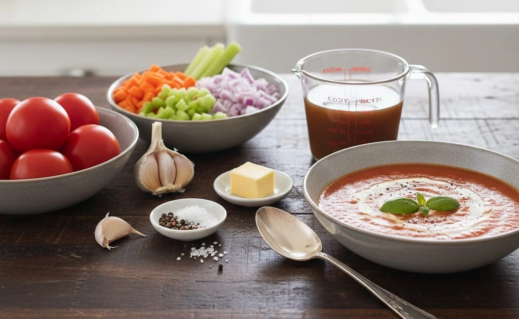 حساء الطماطم ( شوربة الطماطم )