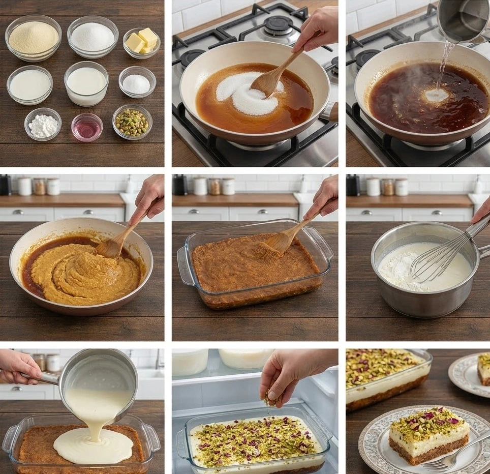 أسرار طريقة عمل عيش السرايا بالسميد والقشطة في المنزل بجودة المحترفين