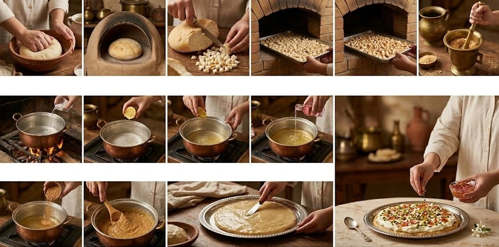 عيش السرايا الملكي: الوصفة الأصلية من مطبخ قصر عابدين