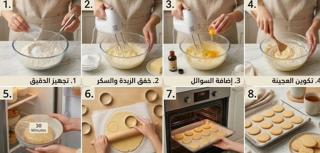 طريقة عمل بسكويت بدقيق خالي من الجلوتين بمذاق الزبدة الفاخر