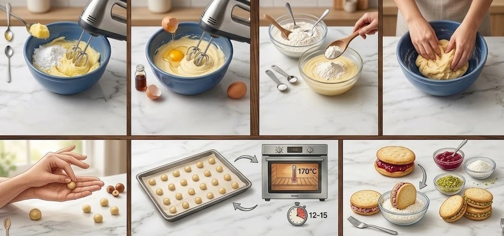 أسرار طريقة عمل بسكويت اللانكشاير الهش والناعم (بمقادير مظبوطة)