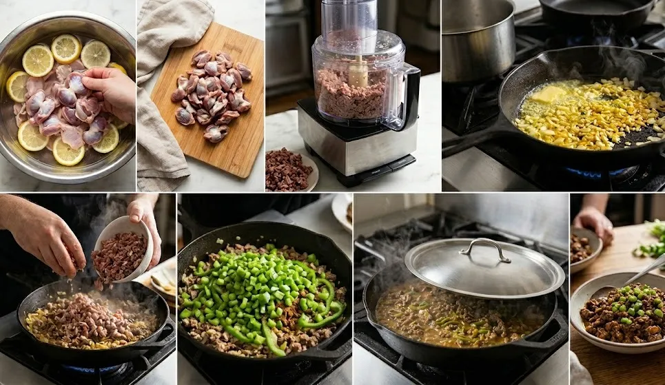 طريقة عمل عصاج قوانص الطيور المفرومة كبديل اقتصادي وشهي للحم المفروم