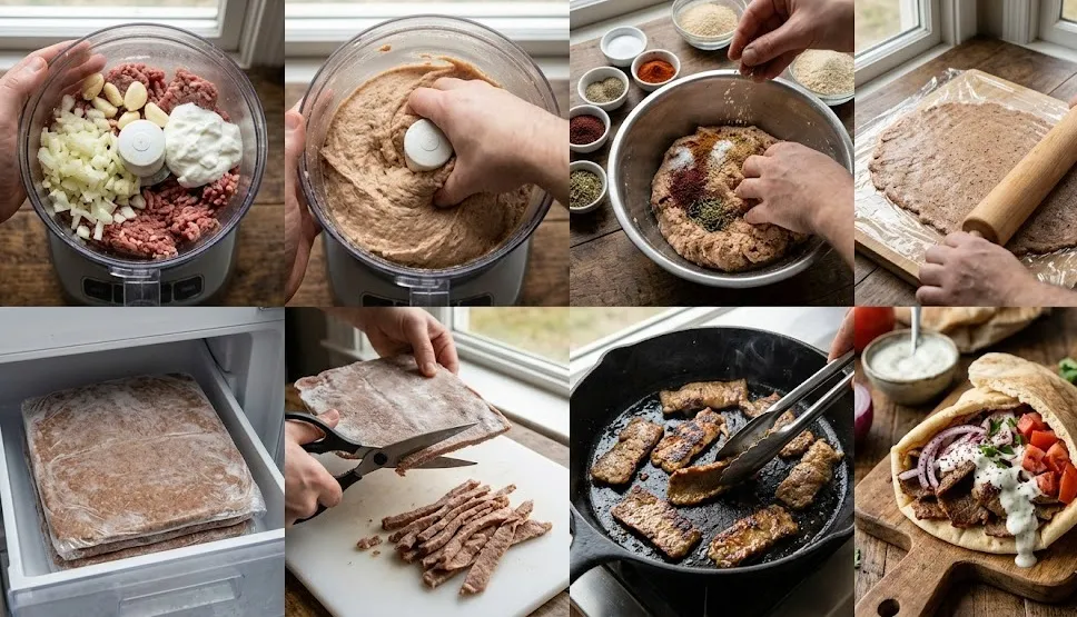 أسرار طريقة عمل دونر الكباب التركي باللحم المفروم بنكهة المطاعم الأصلية