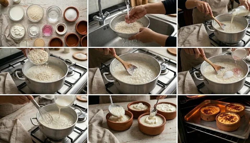 تحلية الملوك. طريقة عمل الارز باللبن فى الفرن بوش مكشكش وطعم كريمي