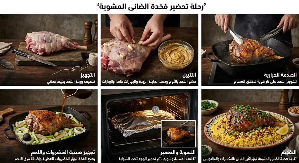 طريقة عمل فخذ اللحم المشوي في الفرن للعزومات بتتبيلة ملكية