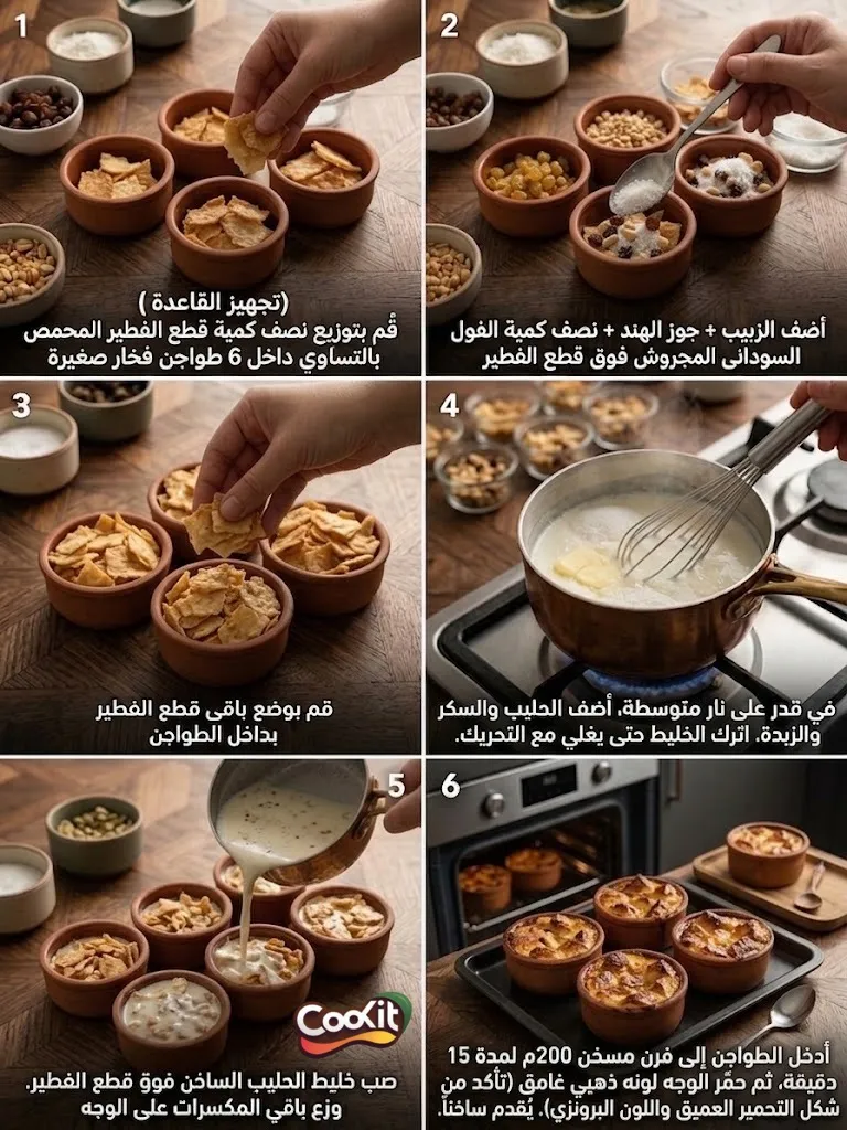 طريقة عمل ام على من الفطير المشلتت بالمنزل بطعم غني ولذيذ