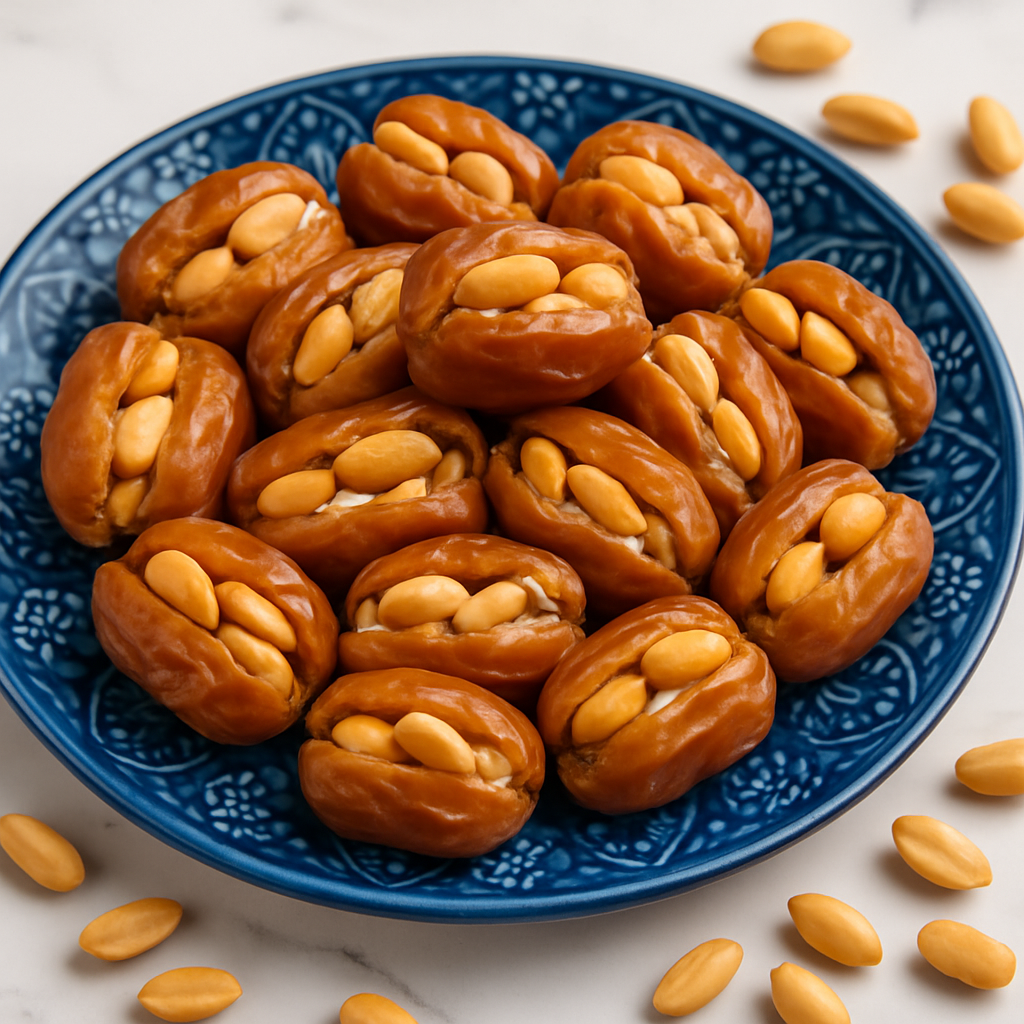 بلح او تمر بالفول السودانى