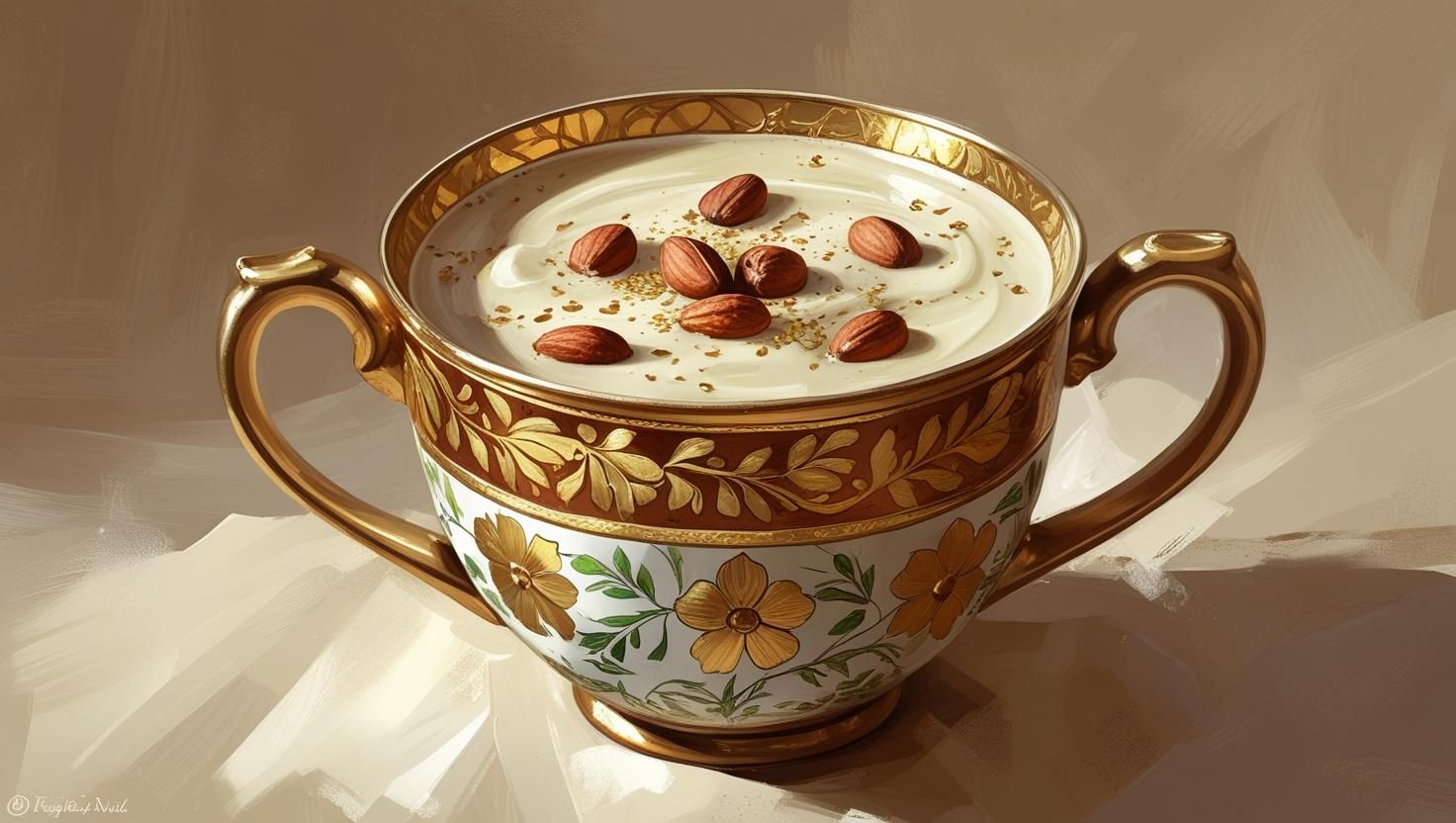 مهلبية اللبن بالنشا