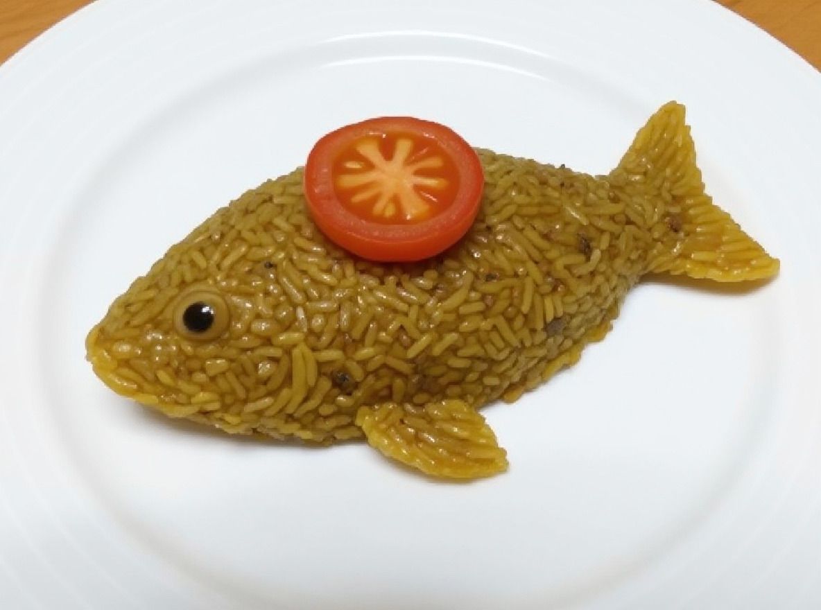 أرز السمك الأحمر 