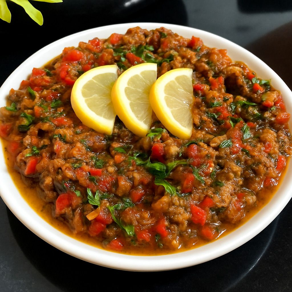 سلطة الزعلوك المغربية (سلطة الباذنجان)
