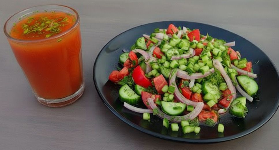 سلطة مصرية + ماء السلطة( المشهورة )