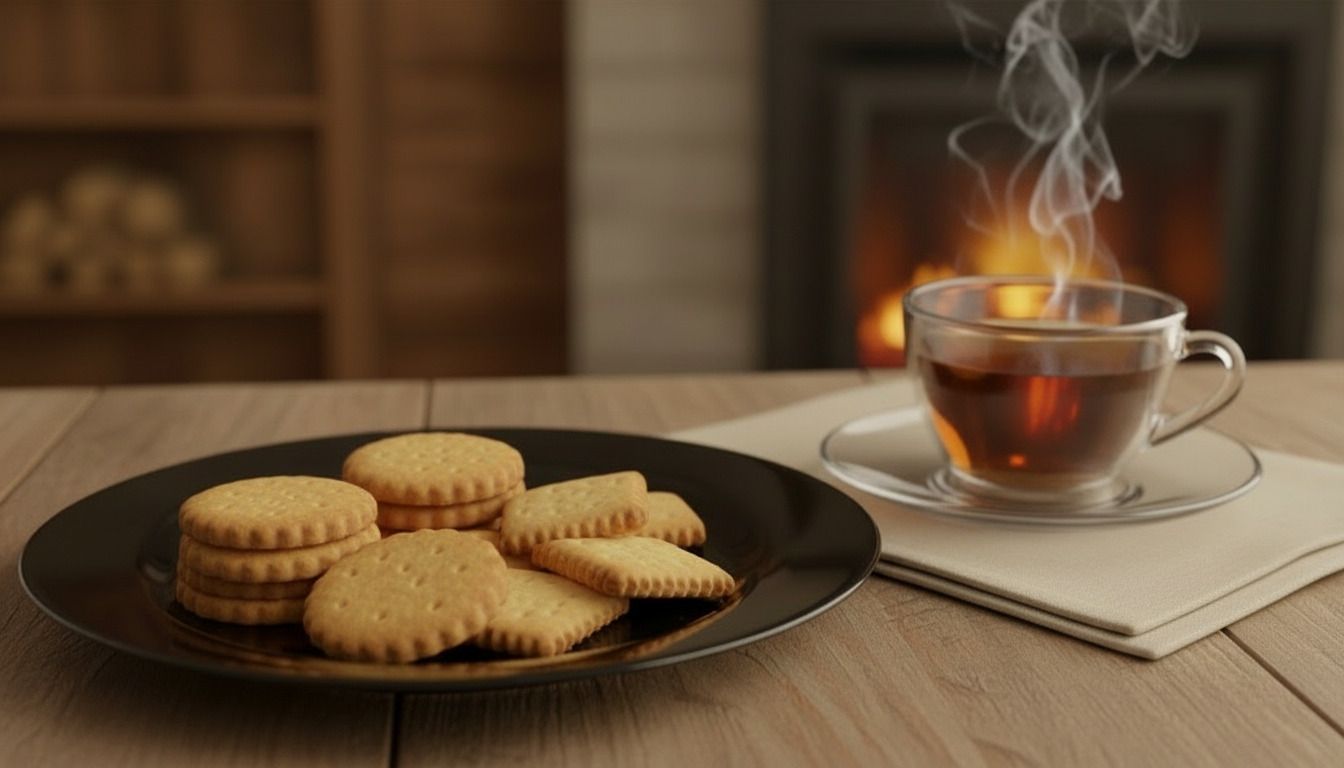 بسكويت شاي بدون بيض